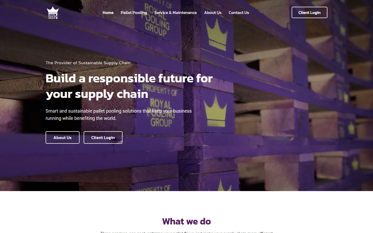 Startseite von Royal Pooling Group